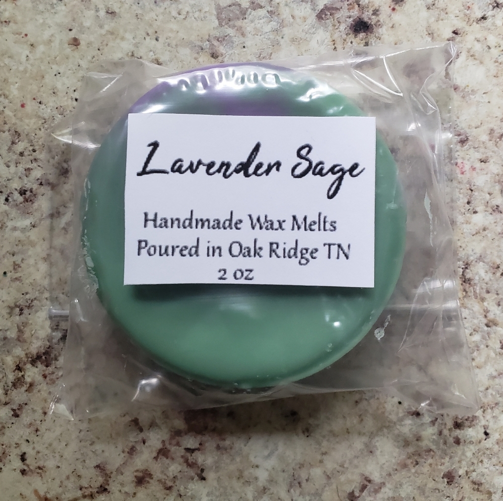 Lavender Sage Wax Melt Clamshell
